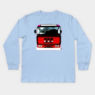 Vintage 1970s ERF B Series lorry bold Kids Long Sleeve T-Shirt